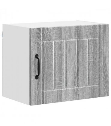 vidaXL Wall Cabinet LUCCA 2 pcs Grey Sonoma 50 x 31 x 40 cm — Model: 2x wall cabinet (1 door)
