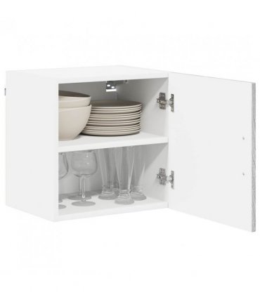 vidaXL Wall Cabinet LUCCA 2 pcs Grey Sonoma 40 x 31 x 40 cm — Model: 2x wall cabinet (1 door)
