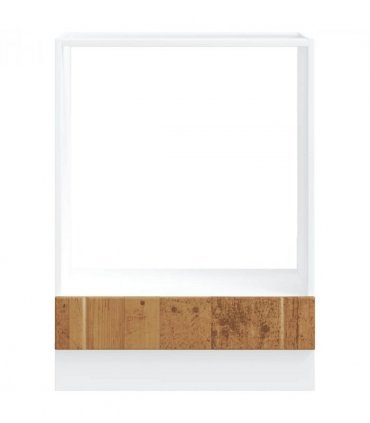 vidaXL Oven Cabinet Lucca Old Wood Engineered Wood — Size: 60 x 46 x 81.5 cm, Model: 1x oven cabinet