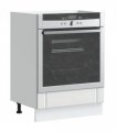 vidaXL Oven Cabinet Lucca White Engineered Wood — Size: 60 x 46 x 81.5 cm, Model: 1x oven cabinet