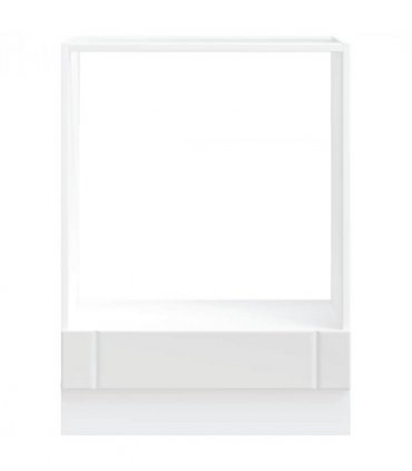 vidaXL Oven Cabinet Lucca White Engineered Wood — Size: 60 x 46 x 81.5 cm, Model: 1x oven cabinet