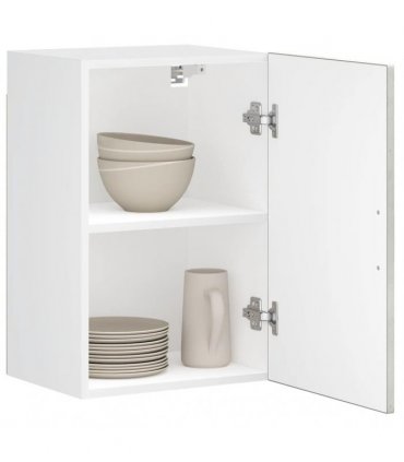 vidaXL Kitchen Wall Cabinet Porto Concrete Grey Engineered Wood — Size: 40 x 31 x 60 cm, Model: 1x wall cabinet (1 door)