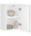 vidaXL Kitchen Wall Cabinet Porto Concrete Grey Engineered Wood — Size: 40 x 31 x 60 cm, Model: 1x wall cabinet (1 door)