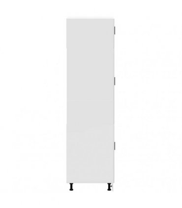 vidaXL Kitchen Cupboard "Porto" High Gloss White Engineered Wood — Size: 60 x 57 x 207 cm, Model: 1x cupboard