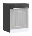 vidaXL Dishwasher Panel Porto Grey Sonoma 60x1.5x57 cm Engineered Wood — Size: 60 x 1.5 x 67 cm, Model: 1x dishwasher panel