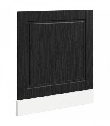 vidaXL Dishwasher Panel PORTO Black Oak 60 x 1.5 x 57 cm — Size: 60 x 1.5 x 67 cm, Model: 1x dishwasher panel