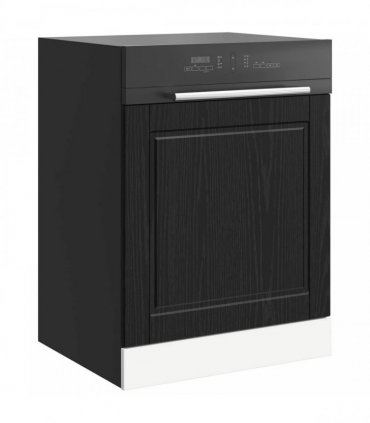 vidaXL Dishwasher Panel PORTO Black Oak 60 x 1.5 x 57 cm — Size: 60 x 1.5 x 67 cm, Model: 1x dishwasher panel