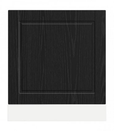 vidaXL Dishwasher Panel PORTO Black Oak 60 x 1.5 x 57 cm — Size: 60 x 1.5 x 67 cm, Model: 1x dishwasher panel