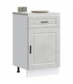 vidaXL Kitchen Base Cabinet Porto Concrete Grey Engineered — Size: 50 x 46 x 81.5 cm, Model: 1x bottom cabinet (1 door 1 drawer)