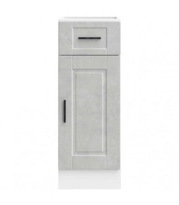 vidaXL Kitchen Base Cabinet Porto Concrete Grey Engineered — Size: 30 x 46 x 81.5 cm, Model: 1x bottom cabinet (1 door 1 drawer)
