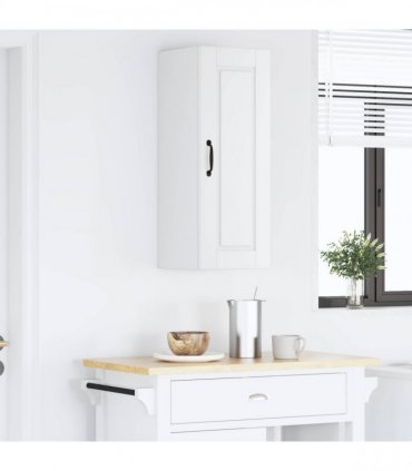 vidaXL Wall Cabinet PORTO White 30 x 31 x 80 cm Engineered Wood — Model: 1x wall cabinet (1 door)