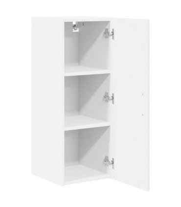 vidaXL Wall Cabinet PORTO White 30 x 31 x 80 cm Engineered Wood — Model: 1x wall cabinet (1 door)