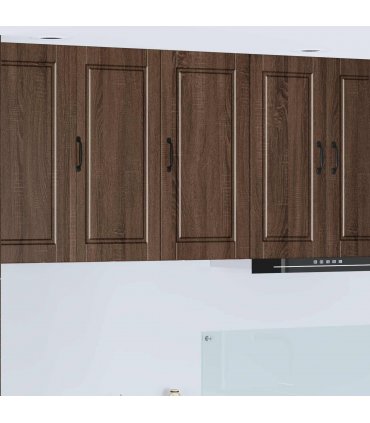 vidaXL Wall Cabinet PORTO Brown Oak 40 x 31 x 80 cm Engineered Wood — Model: 1x wall cabinet (1 door)