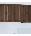 vidaXL Wall Cabinet PORTO Brown Oak 40 x 31 x 80 cm Engineered Wood — Model: 1x wall cabinet (1 door)