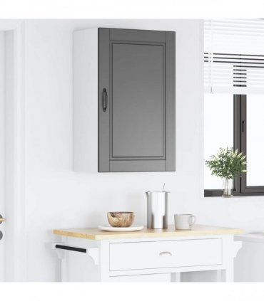 vidaXL Wall Cabinet PORTO Black 50 x 31 x 80 cm Engineered Wood — Model: 1x wall cabinet (1 door)
