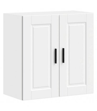 vidaXL Kitchen Wall Cabinet Porto White Engineered Wood — Size: 60 x 31 x 60 cm, Model: 1x wall cabinet (2 doors)