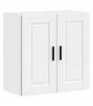 vidaXL Kitchen Wall Cabinet Porto White Engineered Wood — Size: 60 x 31 x 60 cm, Model: 1x wall cabinet (2 doors)