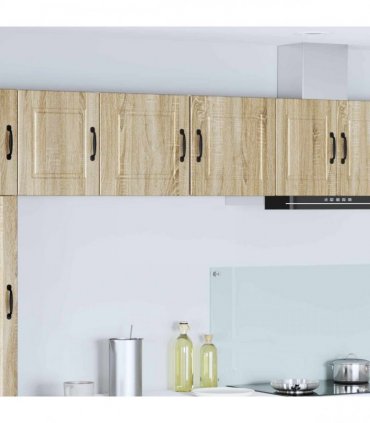 vidaXL Wall Cabinet PORTO 2 pcs Sonoma Oak 40 x 31 x 40 cm — Model: 2x wall cabinet (1 door)