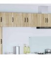 vidaXL Wall Cabinet PORTO 2 pcs Sonoma Oak 40 x 31 x 40 cm — Model: 2x wall cabinet (1 door)