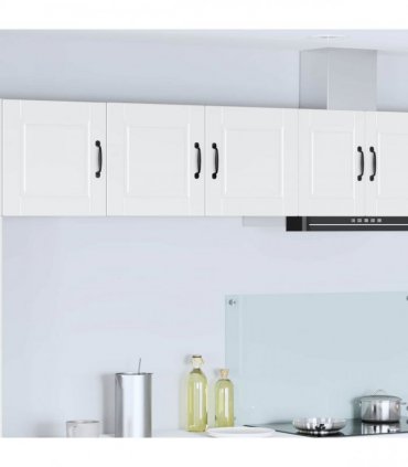 vidaXL Wall Cabinet PORTO White 80 x 31 x 40 cm Engineered Wood — Model: 1x wall cabinet (2 doors)