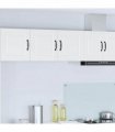 vidaXL Wall Cabinet PORTO White 80 x 31 x 40 cm Engineered Wood — Model: 1x wall cabinet (2 doors)