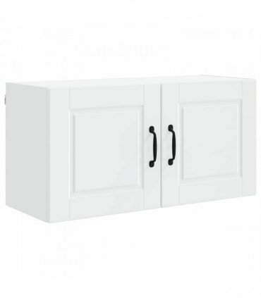 vidaXL Wall Cabinet PORTO White 80 x 31 x 40 cm Engineered Wood — Model: 1x wall cabinet (2 doors)