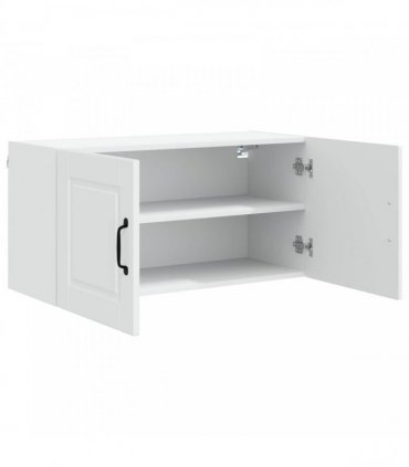 vidaXL Wall Cabinet PORTO White 80 x 31 x 40 cm Engineered Wood — Model: 1x wall cabinet (2 doors)