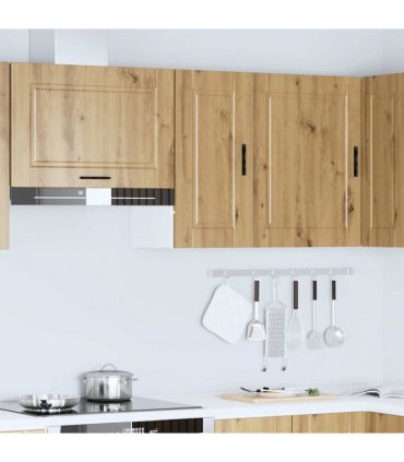 vidaXL Kitchen Wall Cabinet Porto Artisan Oak Engineered Wood — Size: 30 x 31 x 60 cm, Model: 1x wall cabinet (1 door)