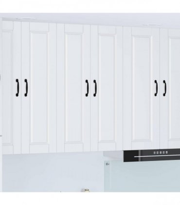 vidaXL Wall Cabinet PORTO White 60 x 31 x 100 cm Engineered Wood — Model: 1x wall cabinet (2 doors)