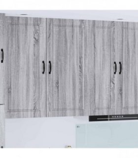 vidaXL Wall Cabinet PORTO Grey Sonoma 50 x 31 x 100 cm Engineered Wood — Model: 1x wall cabinet (1 door)
