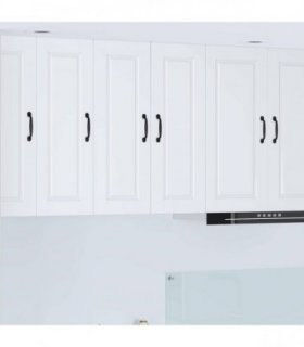 vidaXL Wall Cabinet PORTO 2 pcs White 30 x 31 x 80 cm Engineered Wood — Model: 2x wall cabinet (1 door)