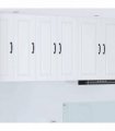 vidaXL Wall Cabinet PORTO 2 pcs White 30 x 31 x 80 cm Engineered Wood — Model: 2x wall cabinet (1 door)