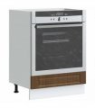 vidaXL Oven Cabinet Porto Brown Oak Engineered Wood — Size: 60 x 46 x 81.5 cm, Model: 1x oven cabinet