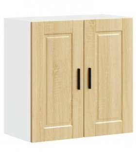 vidaXL Kitchen Wall Cabinet Porto Sonoma Oak Engineered Wood — Size: 60 x 31 x 60 cm, Model: 1x wall cabinet (2 doors)