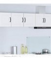 vidaXL Wall Cabinet PORTO White 40 x 31 x 40 cm Engineered Wood — Model: 1x wall cabinet (1 door)