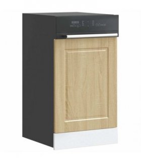 vidaXL Dishwasher Panel Porto Sonoma Oak 45x1,5x57 cm Engineered Wood — Size: 45 x 1.5 x 67 cm, Model: 1x dishwasher panel