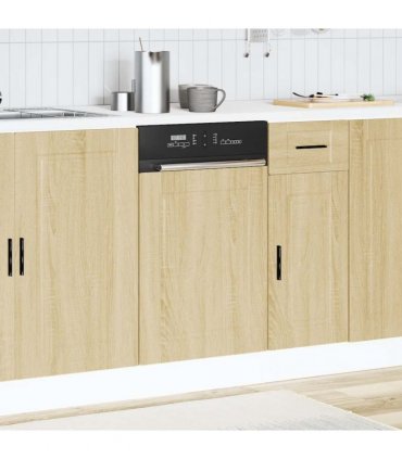 vidaXL Dishwasher Panel Porto Sonoma Oak 45x1,5x57 cm Engineered Wood — Size: 45 x 1.5 x 67 cm, Model: 1x dishwasher panel