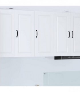 vidaXL Wall Cabinet PORTO White 40 x 31 x 80 cm Engineered Wood — Model: 1x wall cabinet (1 door)