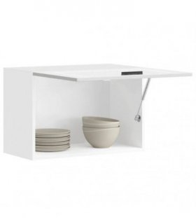 vidaXL Kitchen Wall Cabinet Porto White Engineered Wood — Size: 60 x 31 x 40 cm, Model: 1x wall cabinet (1 flap door)