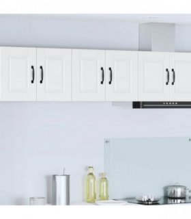 vidaXL Wall Cabinet PORTO 2 pcs White 60 x 31 x 40 cm Engineered Wood — Model: 2x wall cabinet (2 doors)