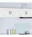 vidaXL Wall Cabinet PORTO 2 pcs High Gloss White 50 x 31 x 40 cm — Model: 2x wall cabinet (1 door)