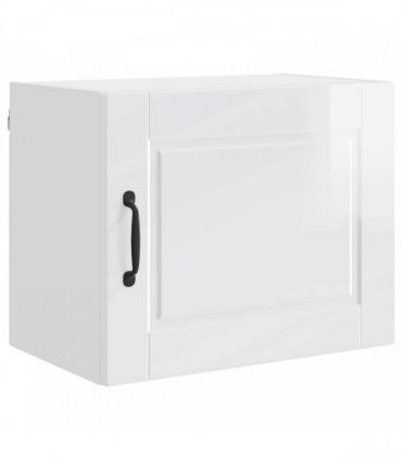 vidaXL Wall Cabinet PORTO 2 pcs High Gloss White 50 x 31 x 40 cm — Model: 2x wall cabinet (1 door)