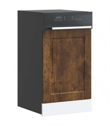 vidaXL Dishwasher Panel Porto Smoked Oak 45x1,5x57 cm Engineered Wood — Size: 45 x 1.5 x 67 cm, Model: 1x dishwasher panel