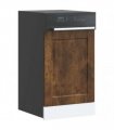 vidaXL Dishwasher Panel Porto Smoked Oak 45x1,5x57 cm Engineered Wood — Size: 45 x 1.5 x 67 cm, Model: 1x dishwasher panel