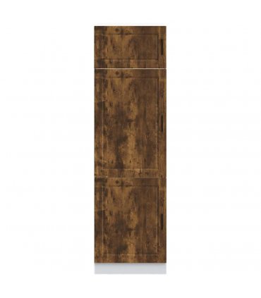 vidaXL Kitchen Cupboard "Porto" Smoked Oak Engineered Wood — Size: 60 x 57 x 207 cm, Model: 1x cupboard