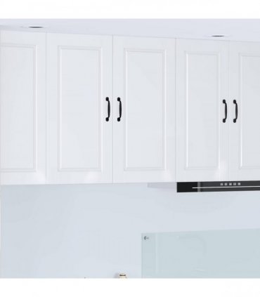 vidaXL Wall Cabinet PORTO High Gloss White 80 x 31 x 80 cm — Model: 1x wall cabinet (2 doors)