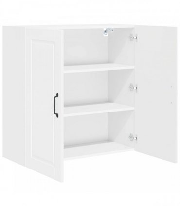 vidaXL Wall Cabinet PORTO High Gloss White 80 x 31 x 80 cm — Model: 1x wall cabinet (2 doors)