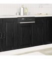 vidaXL Dishwasher Panel PORTO Black Oak 45 x 1.5 x 57 cm — Size: 45 x 1.5 x 67 cm, Model: 1x dishwasher panel