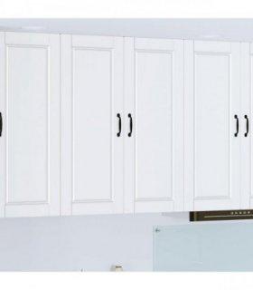 vidaXL Wall Cabinet PORTO White 80 x 31 x 100 cm Engineered Wood — Model: 1x wall cabinet (2 doors)