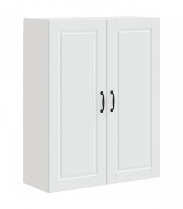 vidaXL Wall Cabinet PORTO White 80 x 31 x 100 cm Engineered Wood — Model: 1x wall cabinet (2 doors)